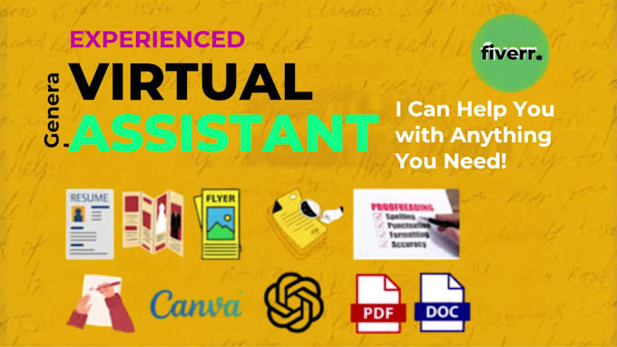 be an experienced, virtual assistant for writing, proofreading, canva designs