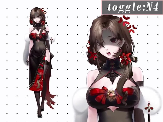 design live 2d vtuber model, anime vtuber avatar and vtuber rigging commissions