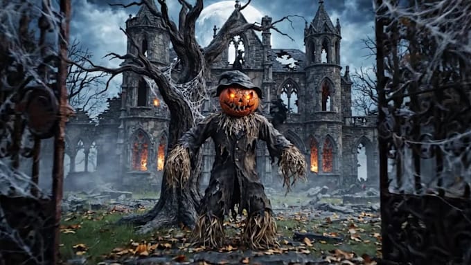 create scary spooky horror halloween videos