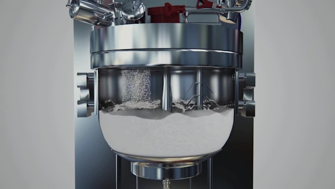 do 3d industrial equipment animation machine operation and engineering visual