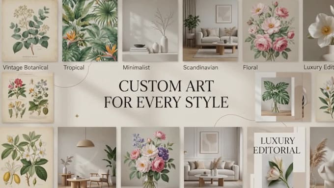 create printable botanical wall art for home decor