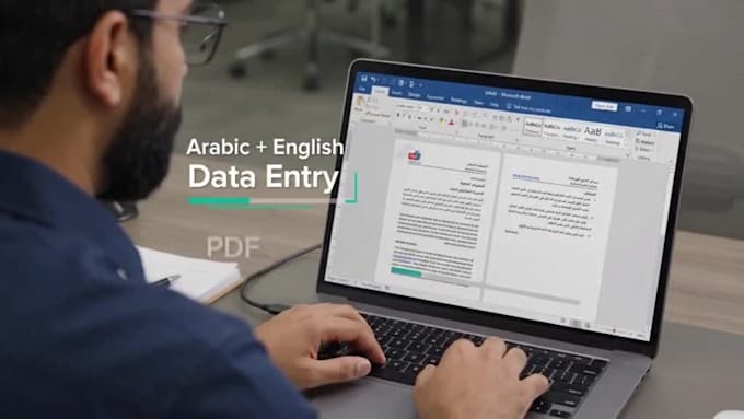 do arabic and english typing, data entry and copy paste