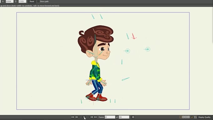 create a professional 2d character rig in moho with smart bones and controls