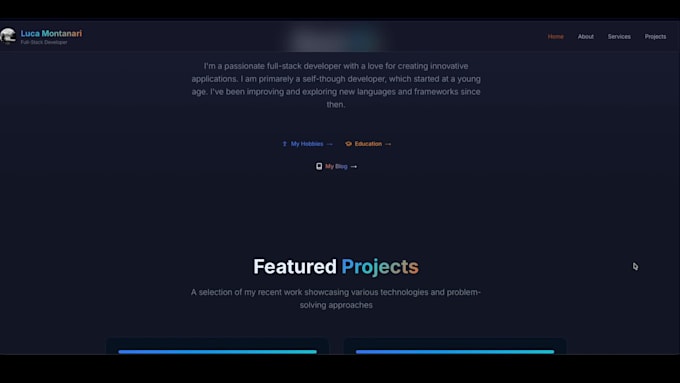 create a catchy professional landing page