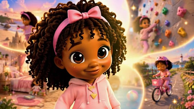 create a magical personalised ai story video starring your child