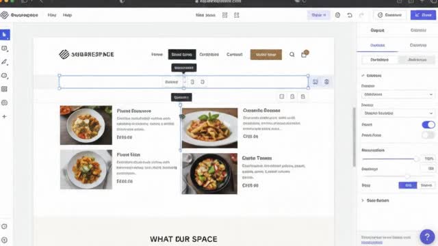 fix squarespace restaurant layout, menu pages and contact form, mobile layout