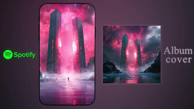 create an ai generated cinematic spotify canvas video