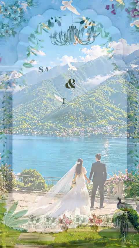 create a digital wedding invitation video and card in islamic touch