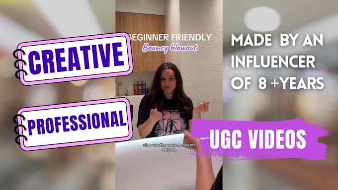 create gen z spokesperson or ugc content for beauty, lifestyle or tech