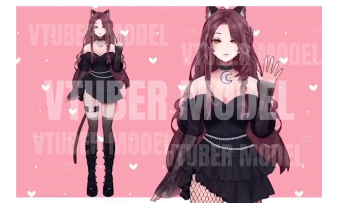 design and rig a live2d vtuber model in anime style for streaming on twitch