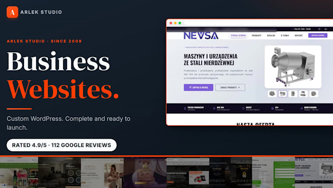 design a custom wordpress business website, complete and ready to launch