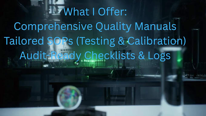 design iso 17025 sops and prepare lab for nabl audit
