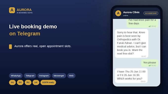 build an ai booking assistant and admin panel for your clinic or salon