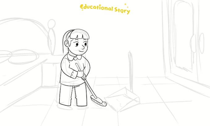make storyboard illustrations for childrens books