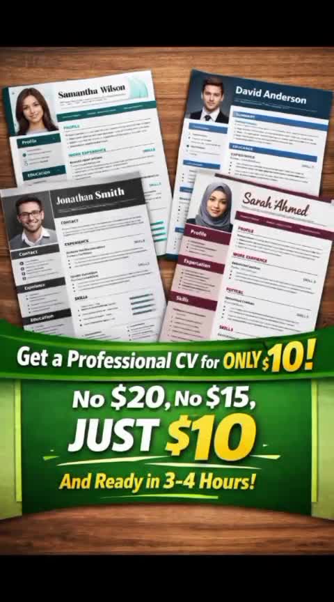create a professional CV resume and cover leter