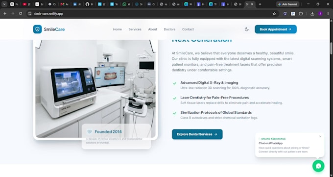 design and develop a responsive frontend website