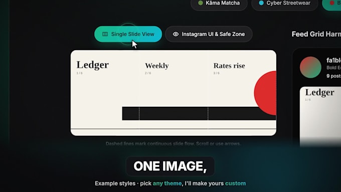 design custom instagram carousel posts