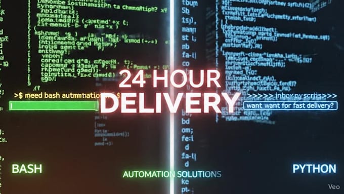 write bash shell script and python script within 24 hours