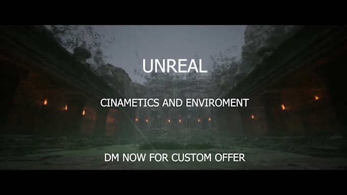 design unreal engine environments and cinematic shots