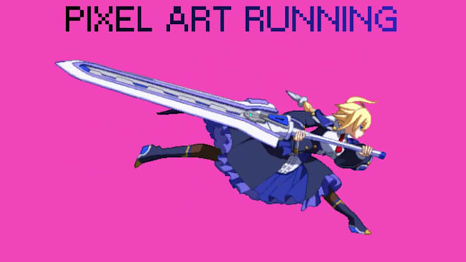 do pixel art animation game animation character design 2d sprite sheet