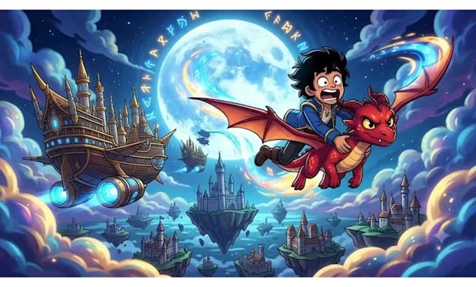 create cartoon animation video with characters and story