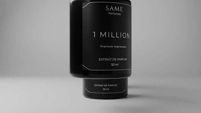 create luxury 3d perfume commercials and product animations