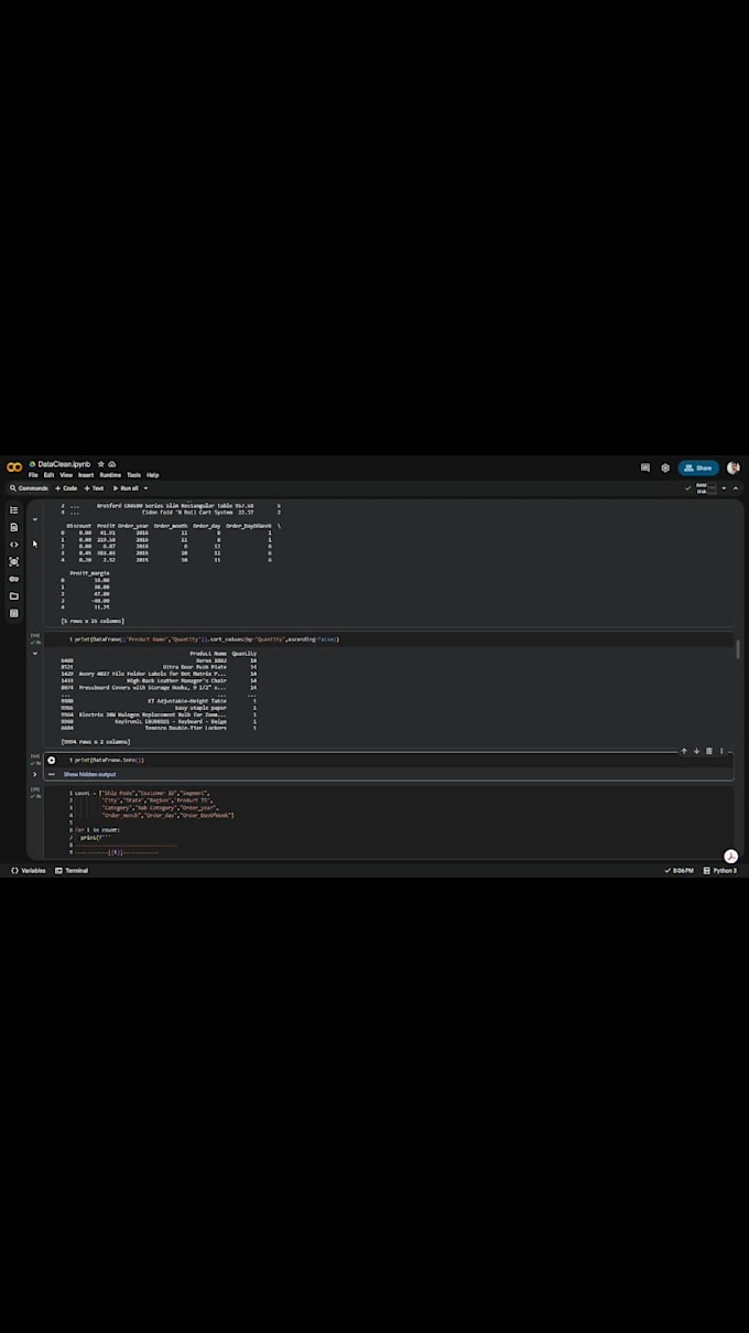 perform statistical data analysis with or python