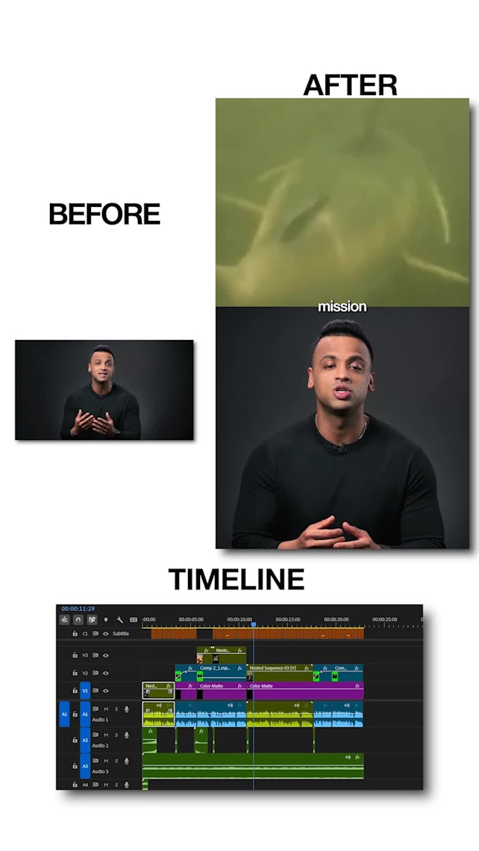 edit engaging talking head video