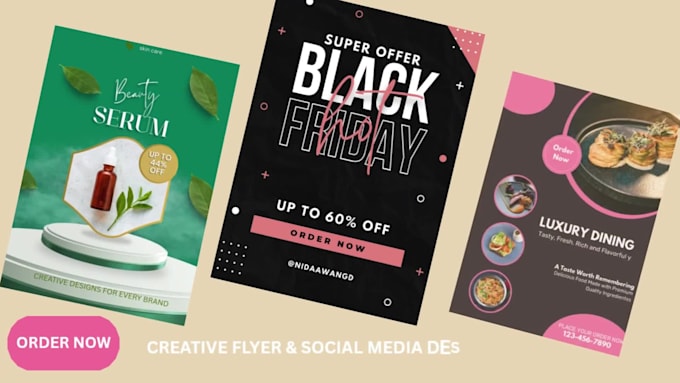 design creative and eye catching flyers