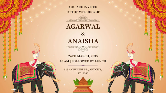 design editable wedding and birthday invitation card in canva
