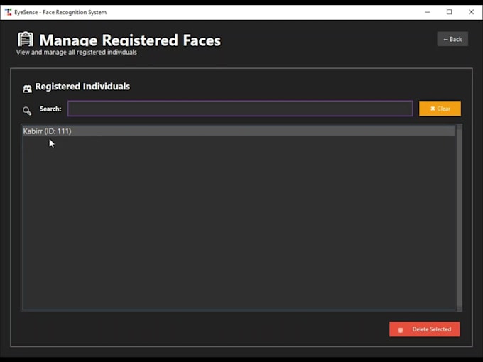 provide ai face recognition system with attendance tracking