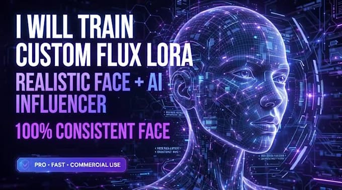 train flux lora model for realistic ai influencer, face