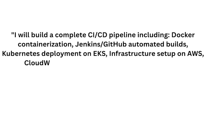 build a complete ci cd pipeline using AWS docker kubernetes and jenkins