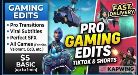 be your video editor for gaming and anime edits