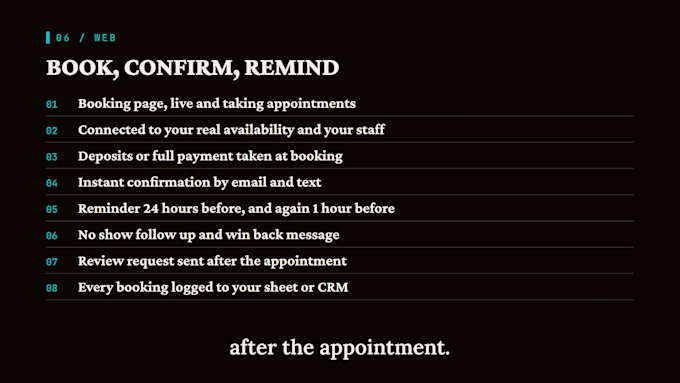build a booking funnel with automations