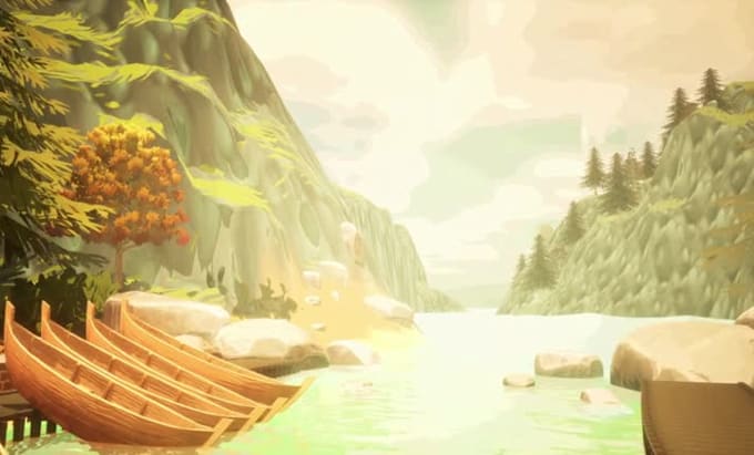 survival game environment ue5 game map unity stylized low poly modular terrain