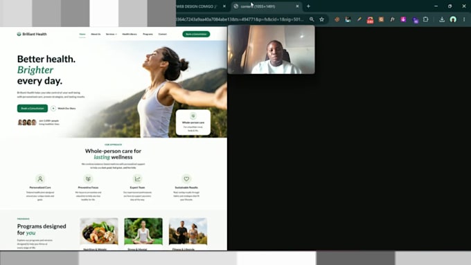 design wordpress website, landing page, one page website