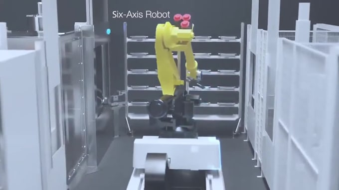 create 3d industrial animation, 3d manufacturing process animation video