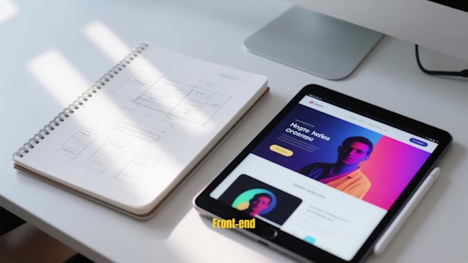 do custom website development as front end developer