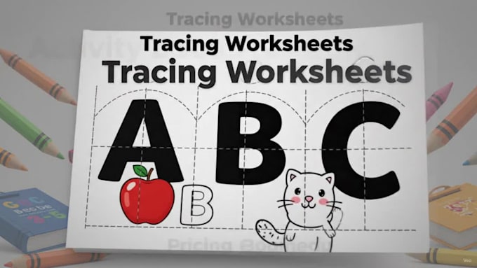 create abc coloring books and tracing worksheets for kids