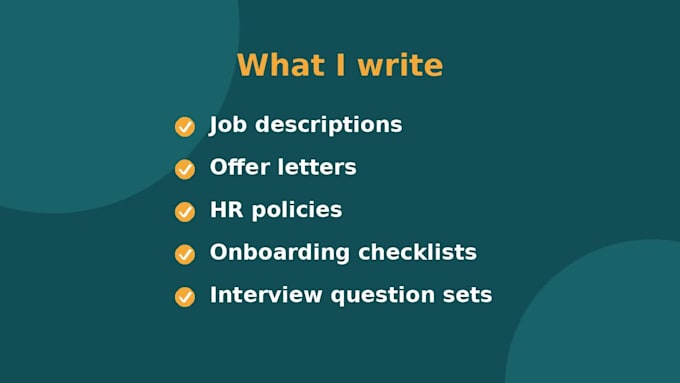 write HR documents for your business