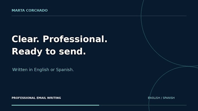 write professional emails in english and spanish