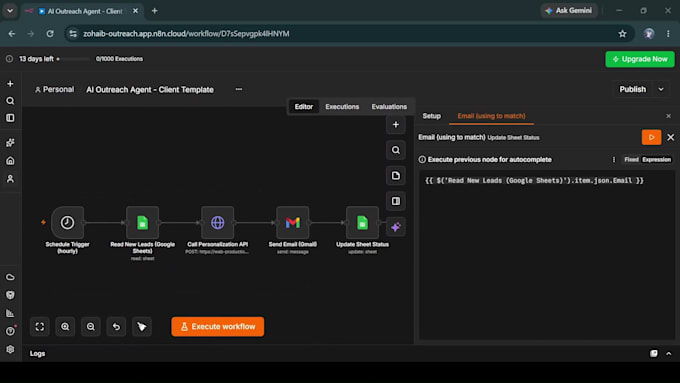 build ai agents and automate workflows using n8n, python and openai