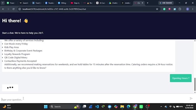 build ai chatbot, website chatbot, whatsapp chatbot and rag chatbot in n8n
