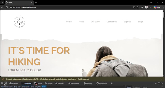 build responsive frontend website or fix HTML CSS bugs