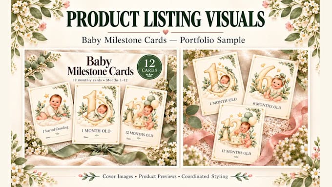design etsy listing images and editable canva templates