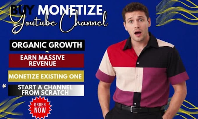 create, manage and buy monetize youtube channel