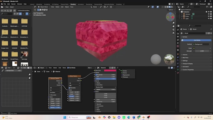 create a lowpoly 3d model using procedural painting