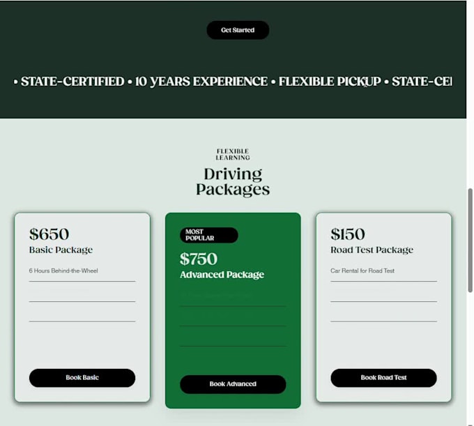 create a modern website for small businesses