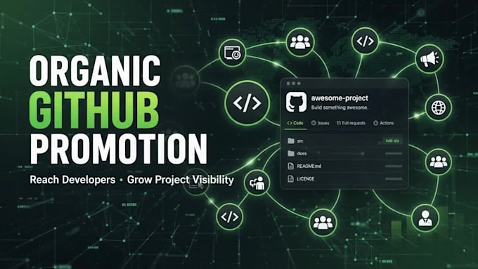 organically promote your github project to increase visibility